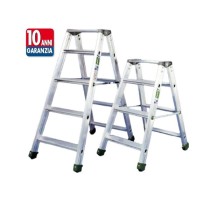DUPLA STOOL Professional aluminum stool with double ascent