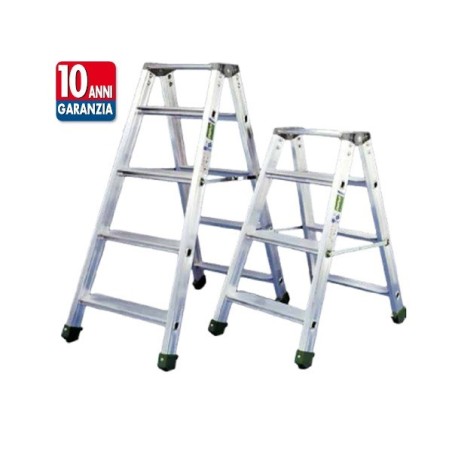 DUPLA STOOL Professional aluminum stool with double ascent