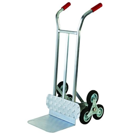 ALUMINUM CASE TROLLEY WITH 3 WHEELS FOR LADDERS