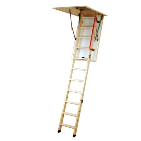 FOLDING WOODEN LADDER FOR CEILING ECO 'S' LINE