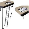 Retractable telescopic ladder LOFT mini LOFT