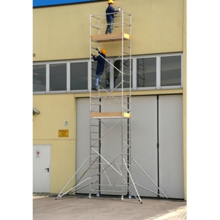 Aluminum scaffold Roller L module A + B + C Height L. 5.90 m.