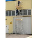 Aluminum Roller scaffolding, module A + B + C Height l. 6 m