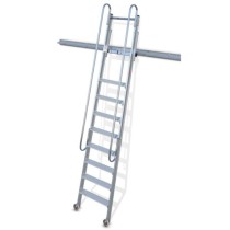Sliding ladder on plus model rail