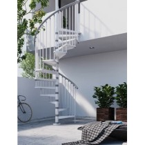 Spiral staircase for outdoors