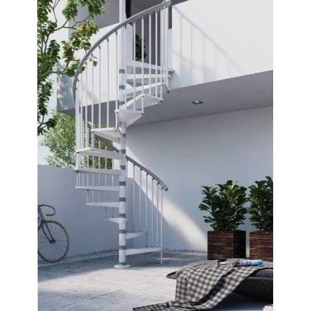 Spiral staircase for outdoors