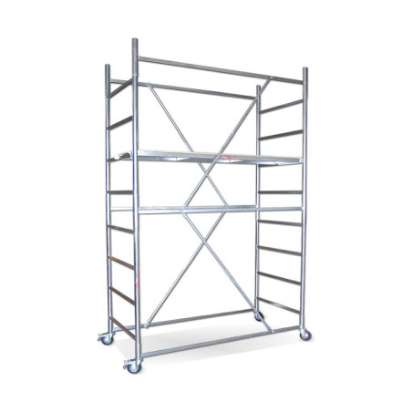 Galvanized scaffolding Maxi Tris H. 3.86 Work With Half Floor