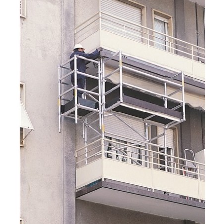 Aluminum balcony scaffold from 3,00 mt.