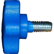 Blue threaded knob 8 x 4 mm. CF 4 pcs.