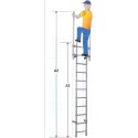 Marine ladder without cage